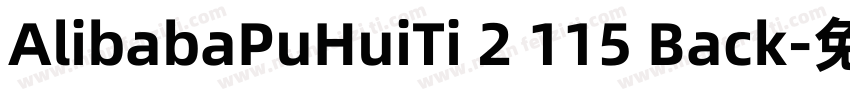 AlibabaPuHuiTi 2 115 Back字体转换